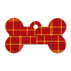 Tartan And Plaid 10 Dog Tag Bone (one Side) by tartantotartansreddesign2