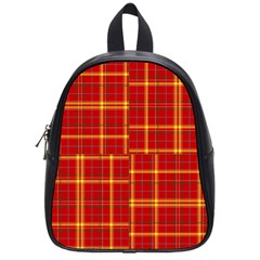 Tartan And Plaid 10 School Bag (small) by tartantotartansreddesign2