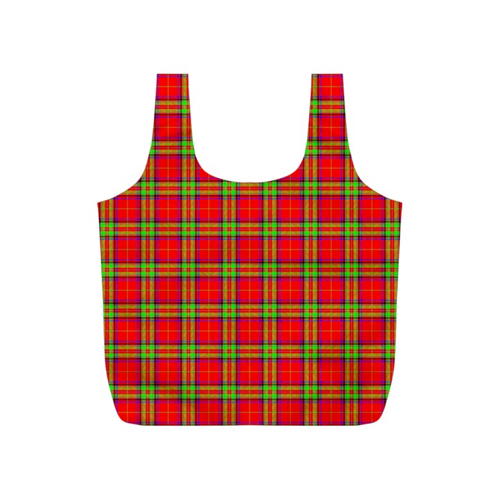 Tartan And Plaid 3 Full Print Recycle Bag (S)