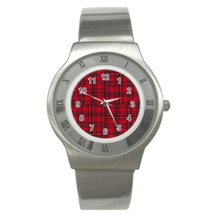 Royal Stewart Tartan Stainless Steel Watch