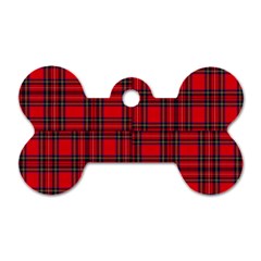 Royal Stewart Tartan Dog Tag Bone (one Side) by tartantotartansreddesign2