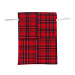 Royal Stewart Tartan Lightweight Drawstring Pouch (L) Back