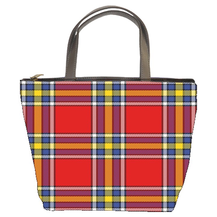 Tartan Pattern 40 Bucket Bag