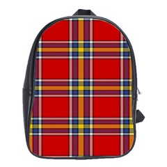 Tartan Pattern 40 School Bag (large) by tartantotartansreddesign2