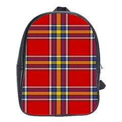 Tartan Pattern 40 School Bag (xl) by tartantotartansreddesign2