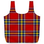 Tartan Pattern 40 Full Print Recycle Bag (XL) Back