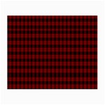 Tartan Red Small Glasses Cloth (2 Sides) Back