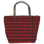 Tartan Red Bucket Bag Back