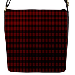 Tartan Red Flap Closure Messenger Bag (s) by tartantotartansreddesign2