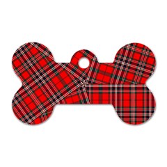 Macfarlane Modern Heavy Tartan Dog Tag Bone (one Side) by tartantotartansreddesign2