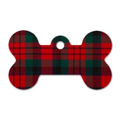 Macduff Modern Tartan Dog Tag Bone (one Side) by tartantotartansreddesign2