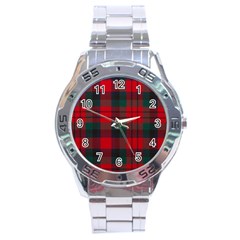 Macduff Modern Tartan Stainless Steel Analogue Watch by tartantotartansreddesign2