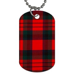 Macduff Modern Tartan 2 Dog Tag (one Side) by tartantotartansreddesign2