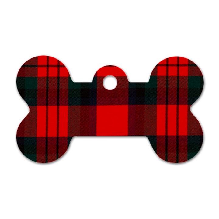 Macduff Modern Tartan 2 Dog Tag Bone (Two Sides)