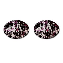 Chaos At The Wall Cufflinks (oval) by DimitriosArt