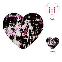 Chaos At The Wall Playing Cards Single Design (heart)