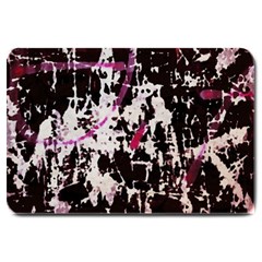 Chaos At The Wall Large Doormat  by DimitriosArt