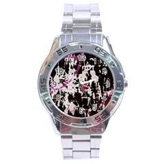 Chaos At The Wall Stainless Steel Analogue Watch by DimitriosArt