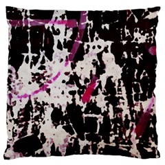 Chaos At The Wall Large Flano Cushion Case (one Side) by DimitriosArt