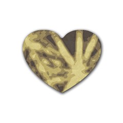 Glowing Stars Rubber Coaster (heart)