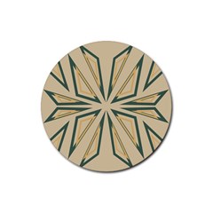 Abstract Pattern Geometric Backgrounds   Rubber Coaster (round) by Eskimos