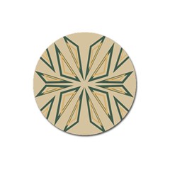 Abstract Pattern Geometric Backgrounds   Magnet 3  (round) by Eskimos