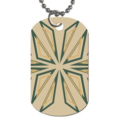 Abstract Pattern Geometric Backgrounds   Dog Tag (one Side) by Eskimos