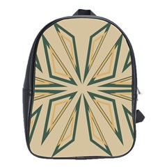 Abstract Pattern Geometric Backgrounds   School Bag (large) by Eskimos