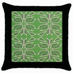 Abstract Pattern Geometric Backgrounds   Throw Pillow Case (black) by Eskimos