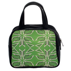 Abstract Pattern Geometric Backgrounds   Classic Handbag (two Sides) by Eskimos