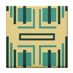 Abstract Pattern Geometric Backgrounds   Tile Coaster by Eskimos