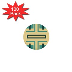 Abstract Pattern Geometric Backgrounds   1  Mini Buttons (100 Pack)  by Eskimos