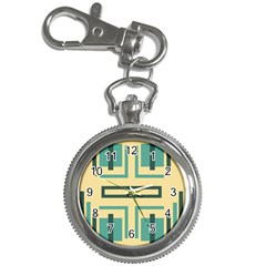 Abstract Pattern Geometric Backgrounds   Key Chain Watches by Eskimos