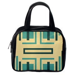 Abstract Pattern Geometric Backgrounds   Classic Handbag (one Side) by Eskimos