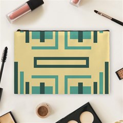 Abstract Pattern Geometric Backgrounds   Cosmetic Bag (large) by Eskimos