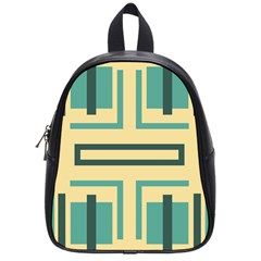 Abstract Pattern Geometric Backgrounds   School Bag (small) by Eskimos