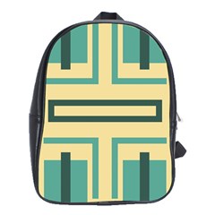 Abstract Pattern Geometric Backgrounds   School Bag (xl) by Eskimos