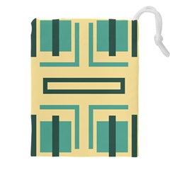 Abstract Pattern Geometric Backgrounds   Drawstring Pouch (5xl) by Eskimos