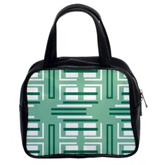 Abstract Pattern Geometric Backgrounds   Classic Handbag (two Sides) by Eskimos