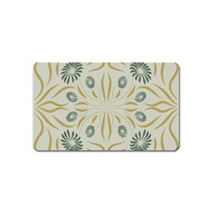 Floral Folk Damask Pattern Fantasy Flowers  Magnet (name Card) by Eskimos