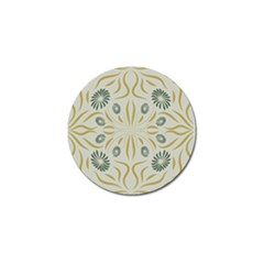 Floral Folk Damask Pattern Fantasy Flowers  Golf Ball Marker (4 Pack) by Eskimos