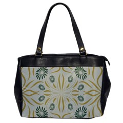 Floral Folk Damask Pattern Fantasy Flowers  Oversize Office Handbag by Eskimos