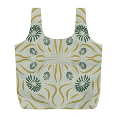 Floral Folk Damask Pattern Fantasy Flowers  Full Print Recycle Bag (l) by Eskimos