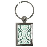 Folk flowers print Floral pattern Ethnic art Key Chain (Rectangle) Front