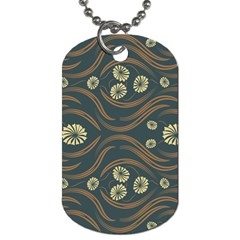 Folk Flowers Print Floral Pattern Ethnic Art Dog Tag (two Sides) by Eskimos