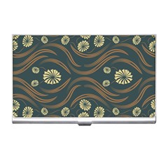 Folk Flowers Print Floral Pattern Ethnic Art Business Card Holder by Eskimos