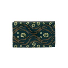 Folk Flowers Print Floral Pattern Ethnic Art Cosmetic Bag (small) by Eskimos