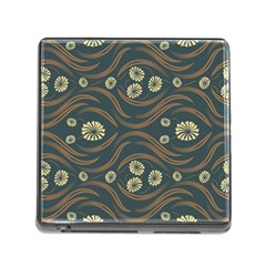 Folk Flowers Print Floral Pattern Ethnic Art Memory Card Reader (square 5 Slot) by Eskimos