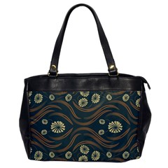 Folk Flowers Print Floral Pattern Ethnic Art Oversize Office Handbag by Eskimos