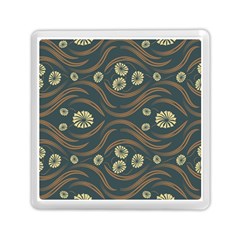 Folk Flowers Print Floral Pattern Ethnic Art Memory Card Reader (square) by Eskimos